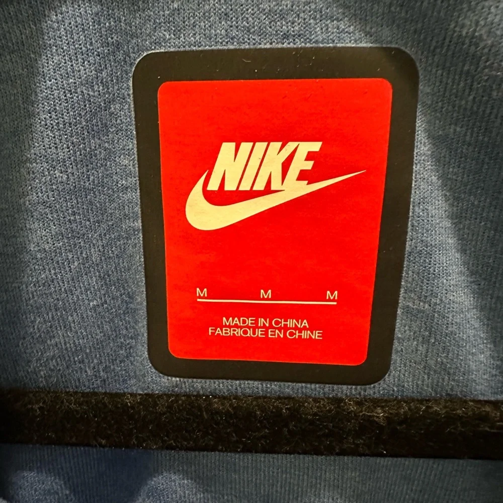 Nike Tech Fleece Cape Hoodie Moto Jacket in Gamma Blue - Picture 5 of 8